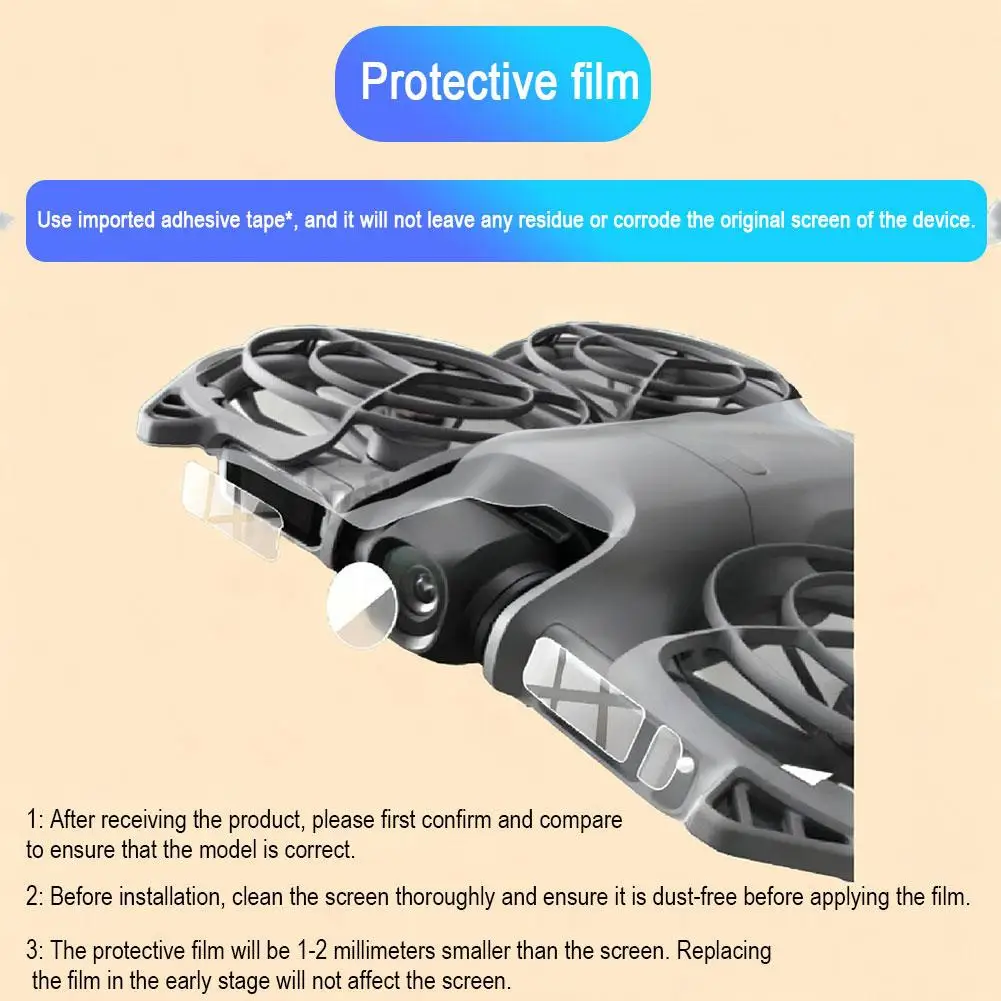Kit Protection Drone DJI Neo 2 – Film Trempé + Souple