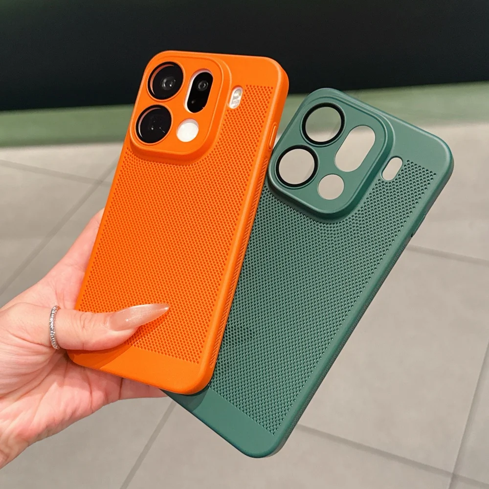 Enhanced Cooling Matte Heat Dissipation Phone Case with Breathable Armor Design