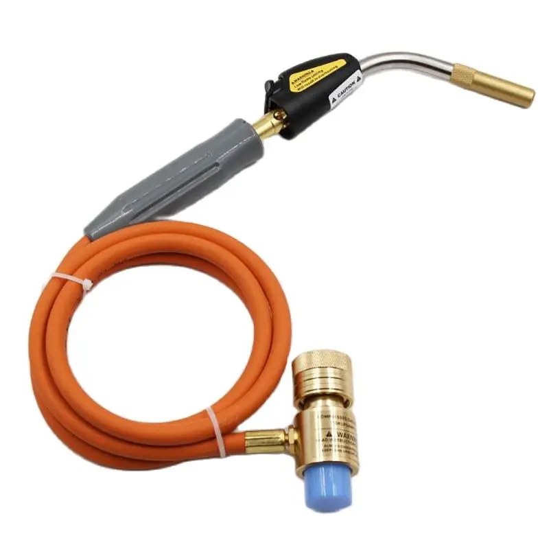 Self Igniting 1.5 Meters Hose Gas Welding Torch, Swirl Flame Hand Gas Propane Torch for Welding, Refrigeration Maintenance wp9fv wp 9 tig wp9 torch burner hose argon welding accessories flexible flex gas valve 4 meters m16 wp9