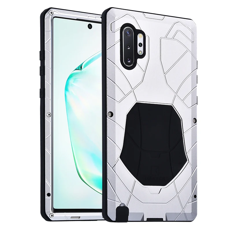 

New Shockproof Heavy Duty Case For Samsung Galaxy Note 10 20 Ultra Plus Tank Silicone Aluminum Metal Cover Much Safe Protective