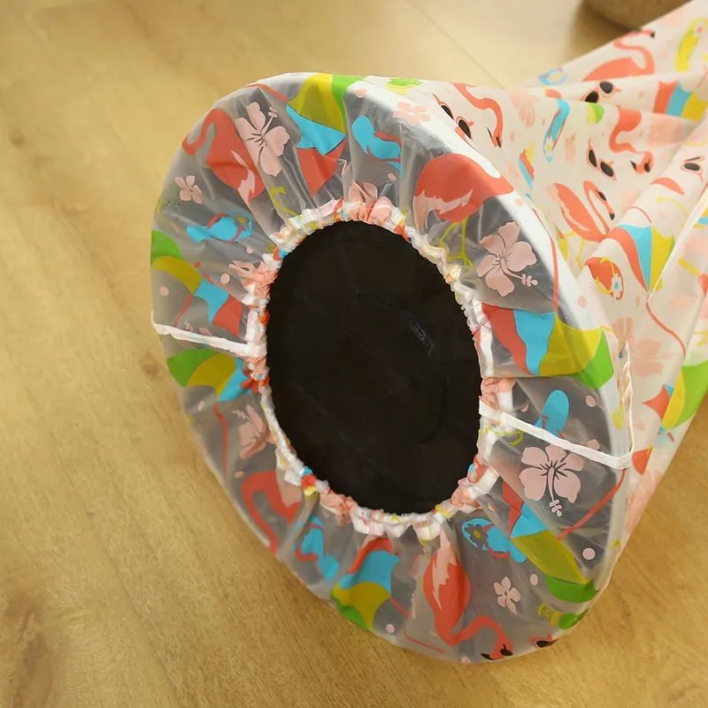 Plastic Printed Floor Standing Fan Cover Fan Dust Cover Transparent Desktop Waterproof Dust Universal Sun ProtectZE856