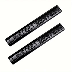 Limited Edition 3D Metal Racing Sport Emblem Badges (2 - Pack) (Black)