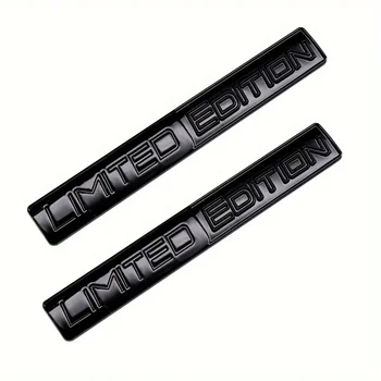 2PCS Limited Edition Emblem 3D Metal Badges Decal Sticker Auto Racing Sport Emblem for Rear Trunk Side Fender Car Motorcycle Sti 1