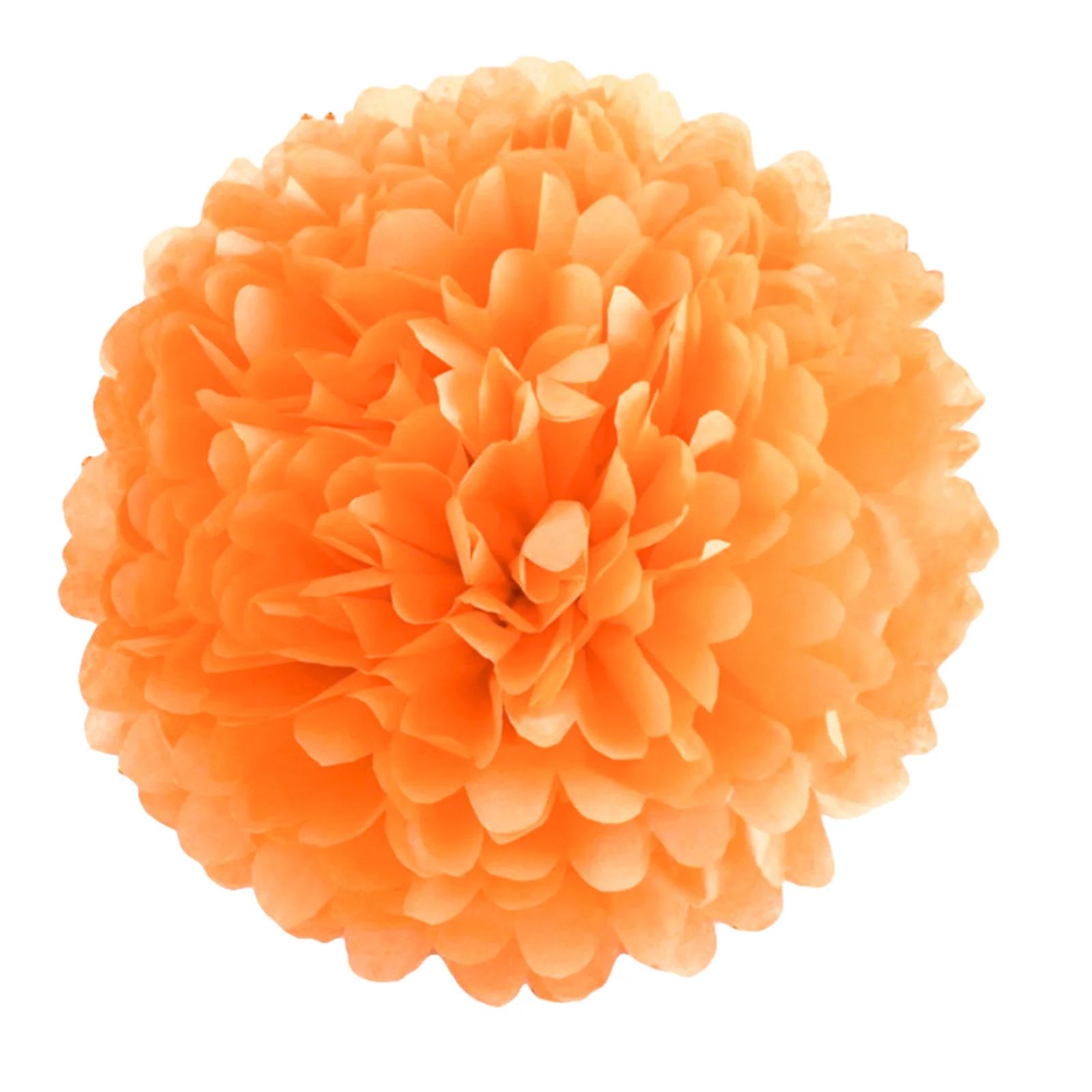

1pcs Set 7.8inch Orange Color Paper For Birthday Party Pom Pom Paper Balls Pom Pom Paper Hanging Tissue Flowers