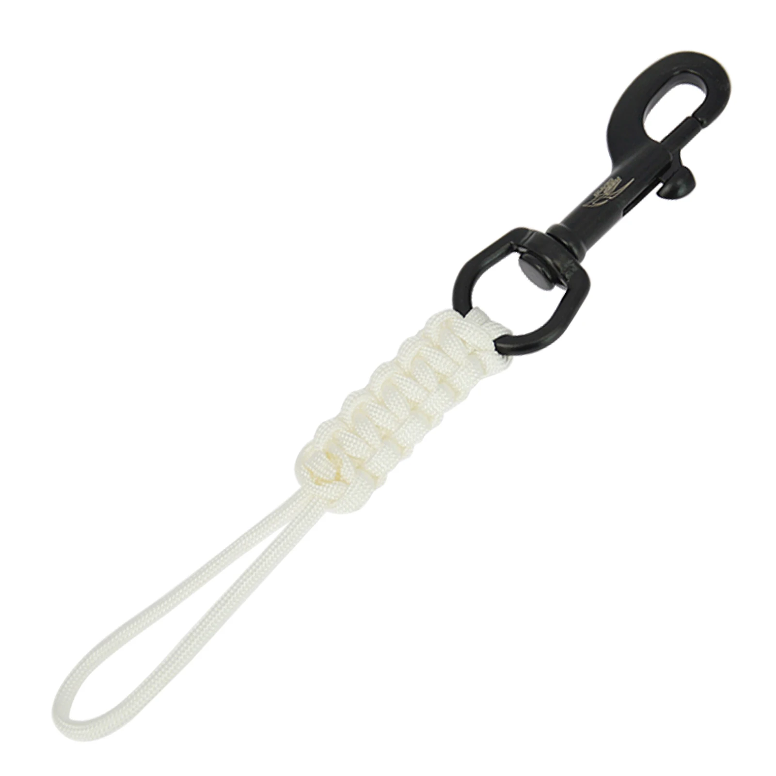 Scuba Diving Swival Bolt Snap Hook Marine Grade 316 Stainless Steel Snap Hook Clip with Braided Anti-lost Safety Rope scuba diving hook