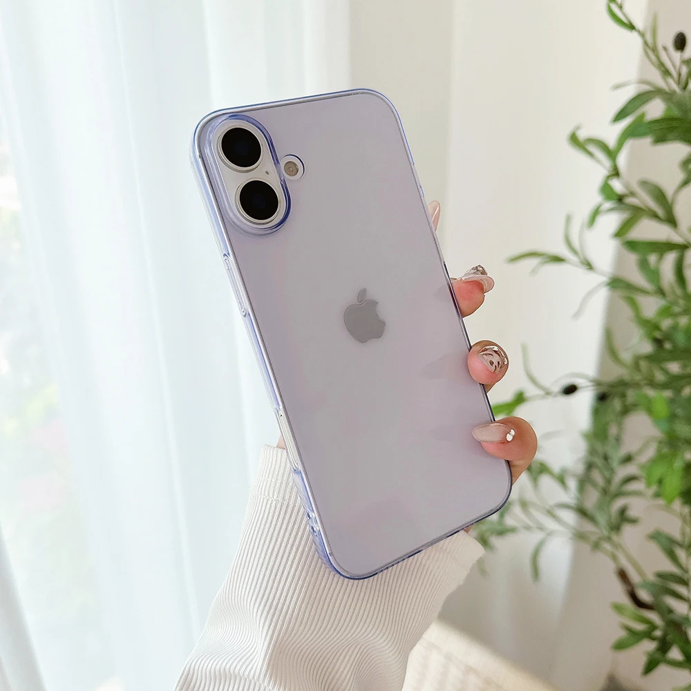 Vibrant Candy Color Transparent Silicone Soft Case - Ultra Thin Clear Shell