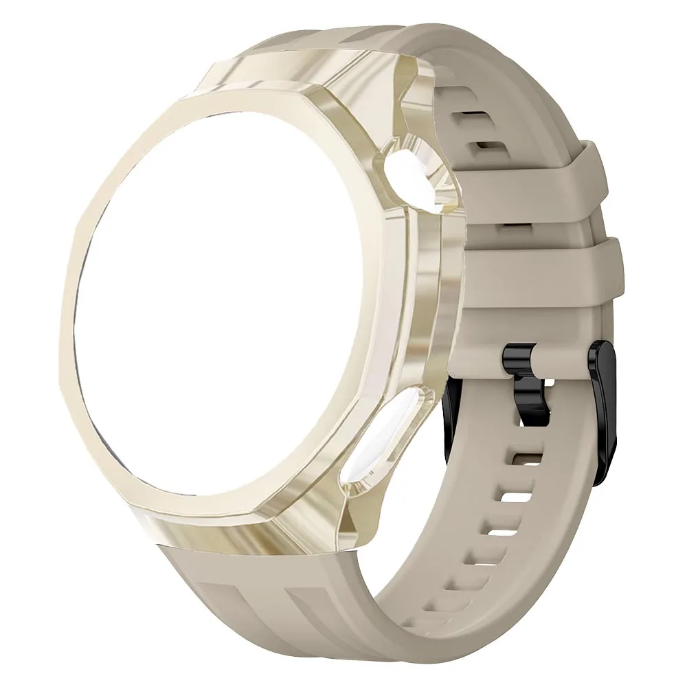 Versatile Silicone Strap with TPU Case - Full Coverage Replacement Band and Protective Accessory