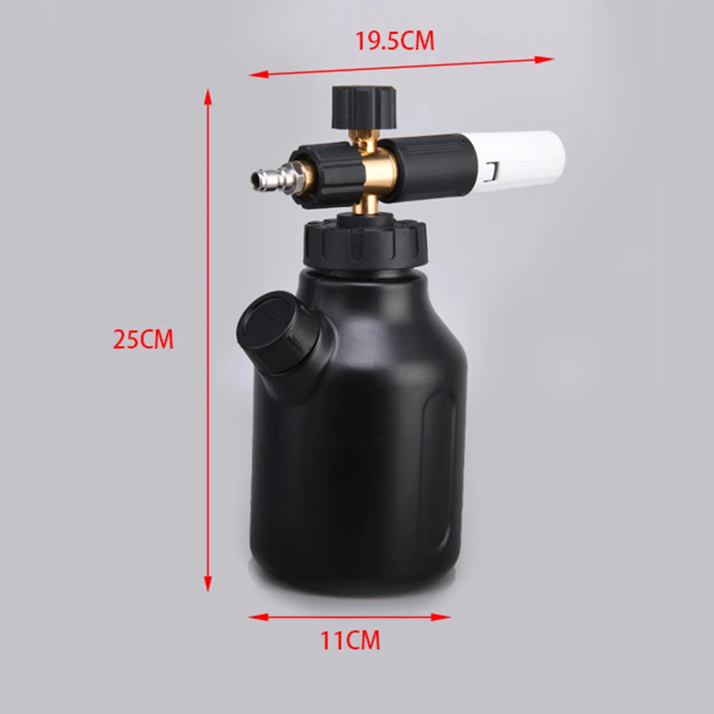 Car Wash Sprayer Foam Gun Cannon Car Wash with 1/4 Quick Male Connector Measuring Cup Design Adjustable Nozzle for Car Cleaning
