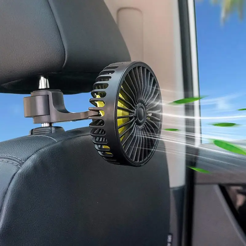 5V Car USB Fan Multifunction 3 Speeds Adjustable Cooling Fan Air