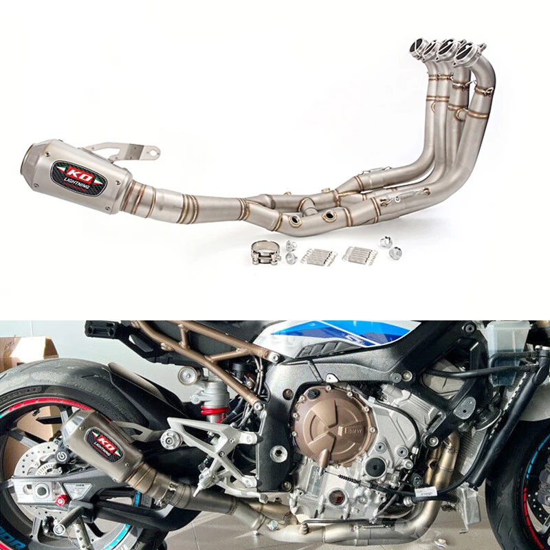 

For BMW S1000RR 2019-2023 S1000R 2021-2023 Motorcycle Full Exhaust System Front Link Pipe Muffler Escape Slip On Original