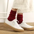 Dark red socks
