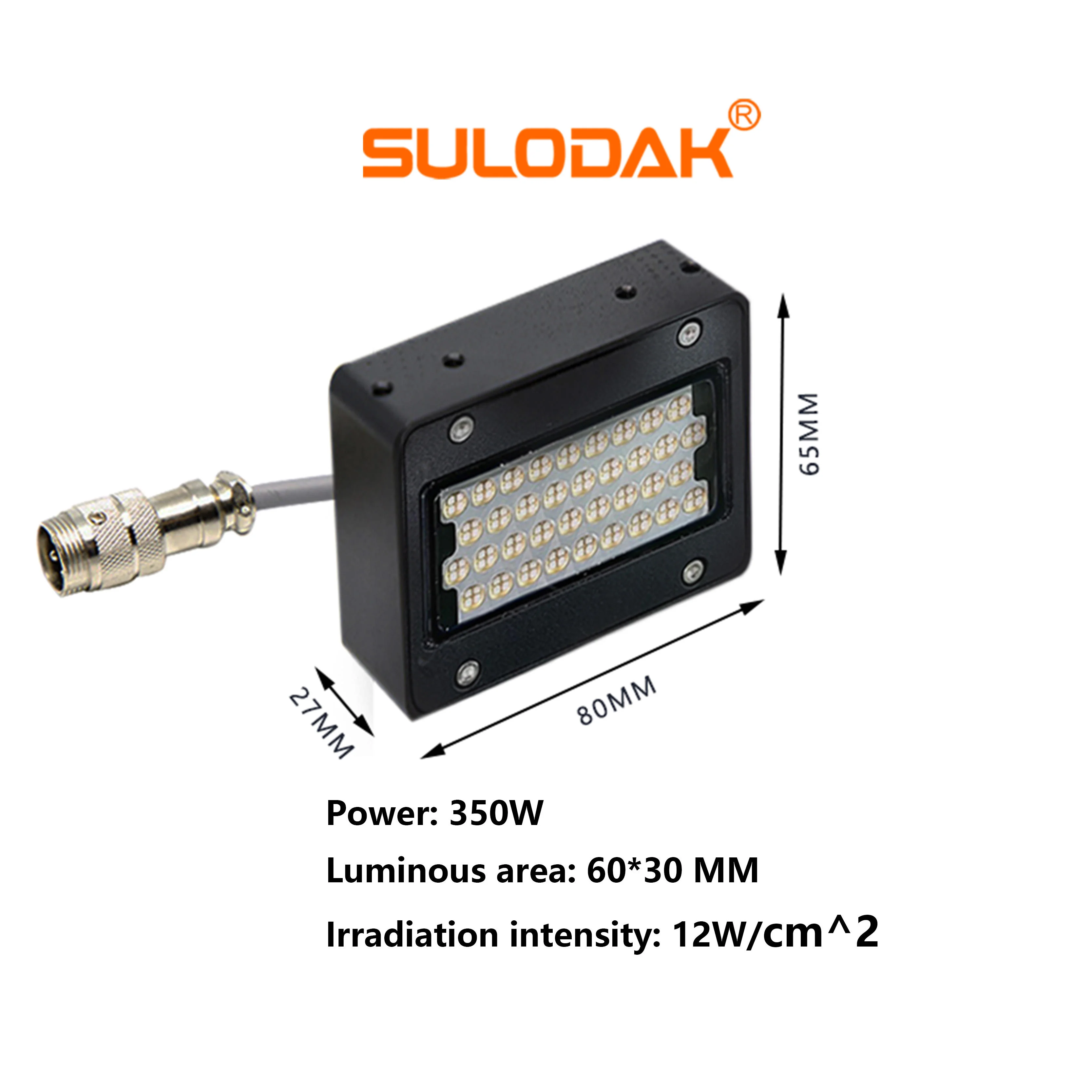350W 수냉식 395nm LED 경화 램프 60x30mm 조명 영역 (리코 G5 G6 I3200 GH2220 프린트 헤드 잉크젯 프린터용)