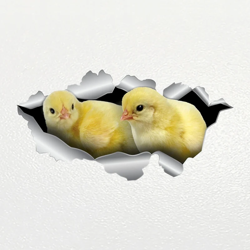 

V1036# Car Sticker Chick Pet Animal Waterproof Vinyl Decal Car Accessories Decor Pegatinas Para Coche