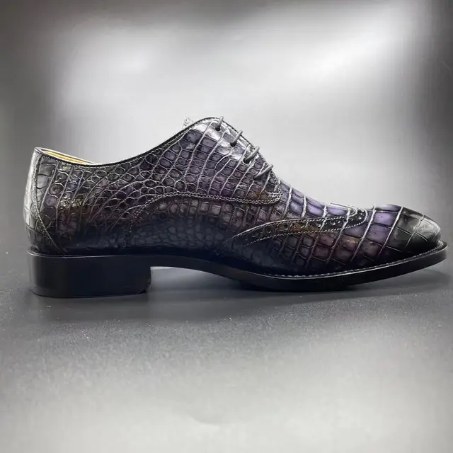 Kexima Eyugaoduannanxie Crocodile Shoes Male Manual Brush Color Sports  Leisure Crocodile Leather Shoes Male Casual Shoes - Leather Casual Shoes -  AliExpress