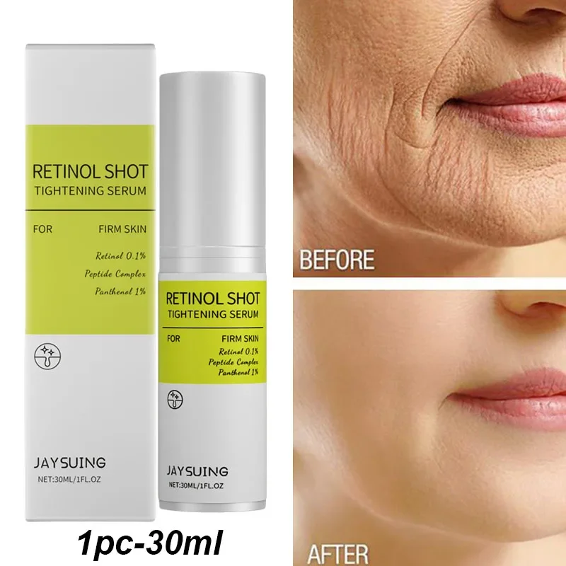 Retinolo Crema per la rimozione delle rughe Shot Rafforzamento Rassodante Linea sottile Enhancer Idratante Restringimento dei pori Riparazione Siero Set per la cura della pelle