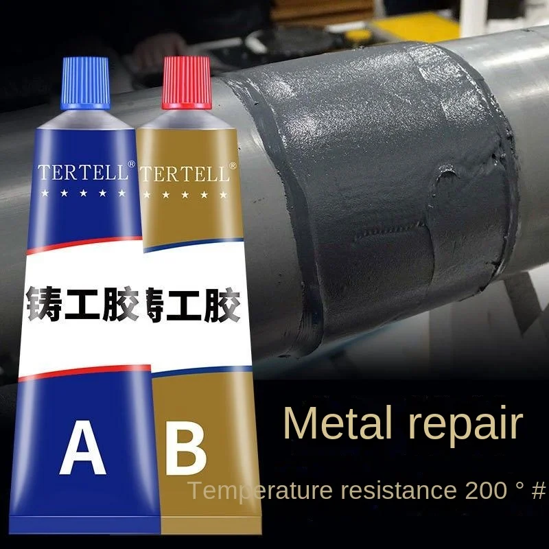 Liquid Metal Gluehigh Temperature Adhesive Ab Glue Appliances Casting Metal  Repair Paste Radiator Pipe Tank Repair Metal Filler - AliExpress