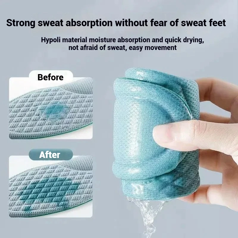 1/6pair Soft Memory Foam Shoe Insoles Outdoor Sport Deodorizing Insole Absorbs Sweat Antibacterial Shoe Insoles Camping Supplies 6