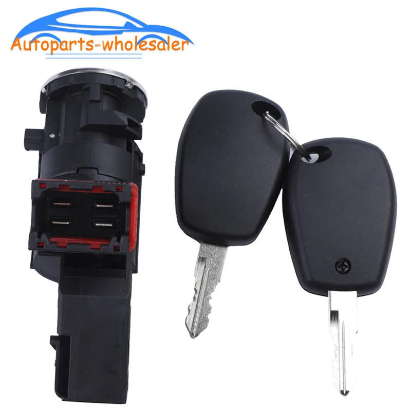 Ignition Switch Lock Barrel Cylinder With keys 80601-6505R For RENAULT SANDERO