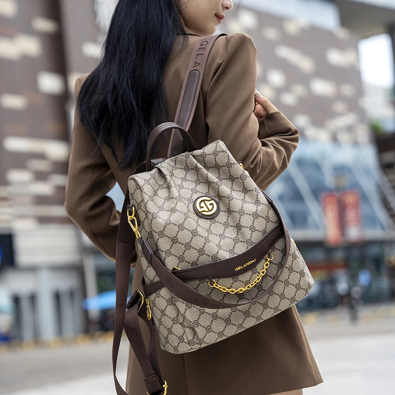 حقيبة نسائية ماركة 2024 حقيبة ظهر جديدة للنساء متع...