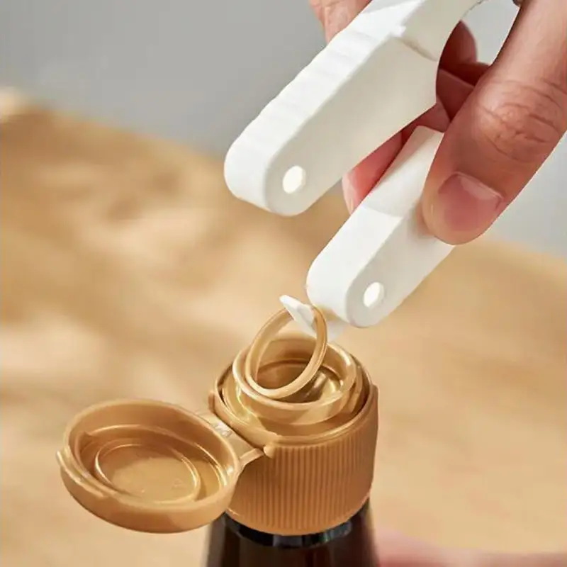 다용도 캡 오프너 휴대용 물병 뚜껑 따개 여성용 약한 손을 위한 휴대용 뚜껑 제거기 주방 도구
