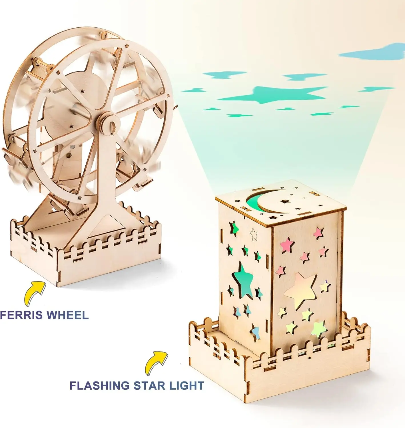 DIY 3D Wooden Puzzle & Wood Craft STEM Kit