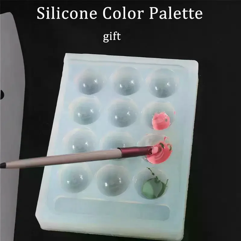 High Transparent Nail Art Nail Color Palette Or Gel Polish Pallet Mixing Drawing Paint Plate Pad Manicuring Display Showing