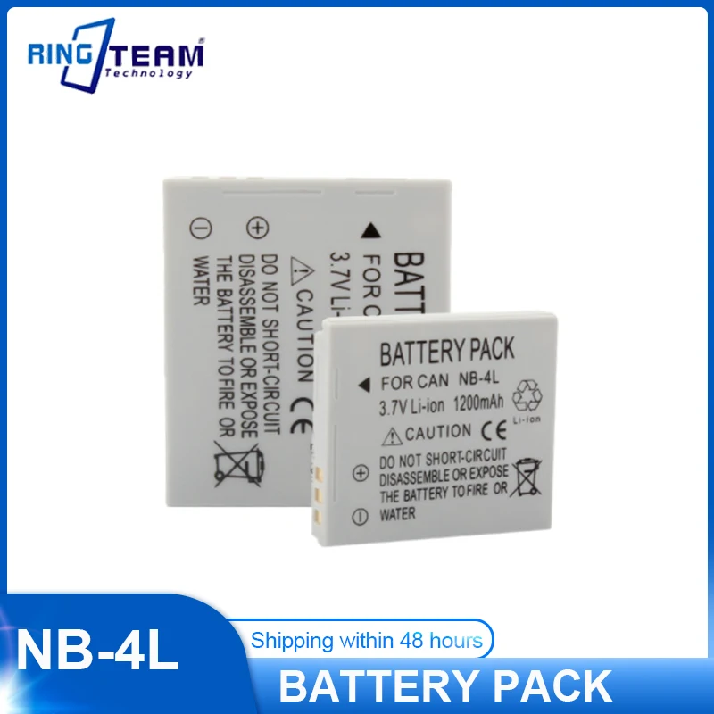 1200Mah Nb-4L Bateira Nb 4L Nb4L Batterie Batteria Per Canon Ixus 30 40 80 75 100 I20 110 115 120 130 Is 117 220 225 Hs