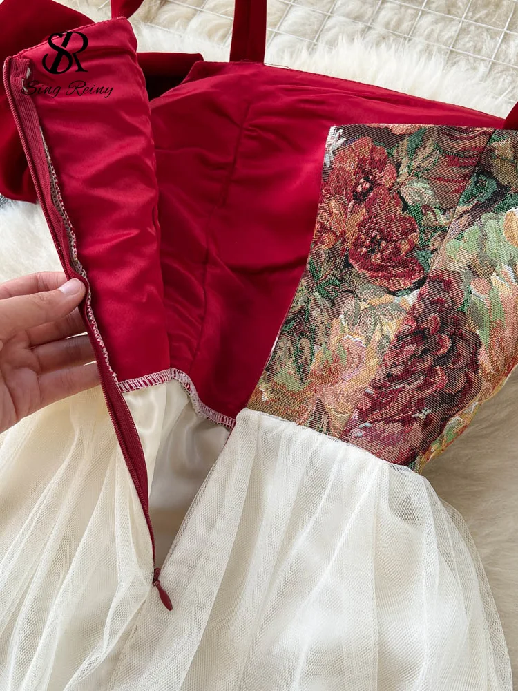 فستان كاميس مزين بطباعة كلاسيكية للنساء من سينجرين...