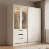 Modern Style Wardrobe, Solid Wood, Sliding Door Wardrobe, Customizable, Quality Hardware, Suitable for Bedroom Hotel 4 Modern Style Wardrobe, Solid Wood, Sliding Door Wardrobe, Customizable, Quality Hardware, Suitable for Bedroom Hotel 4