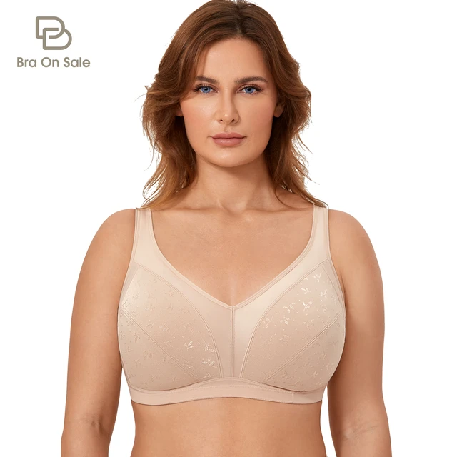 Women's Plus Size Seamless Minimizer Bra Full Coverage Unlined Cup Smooth -  Bras - AliExpress