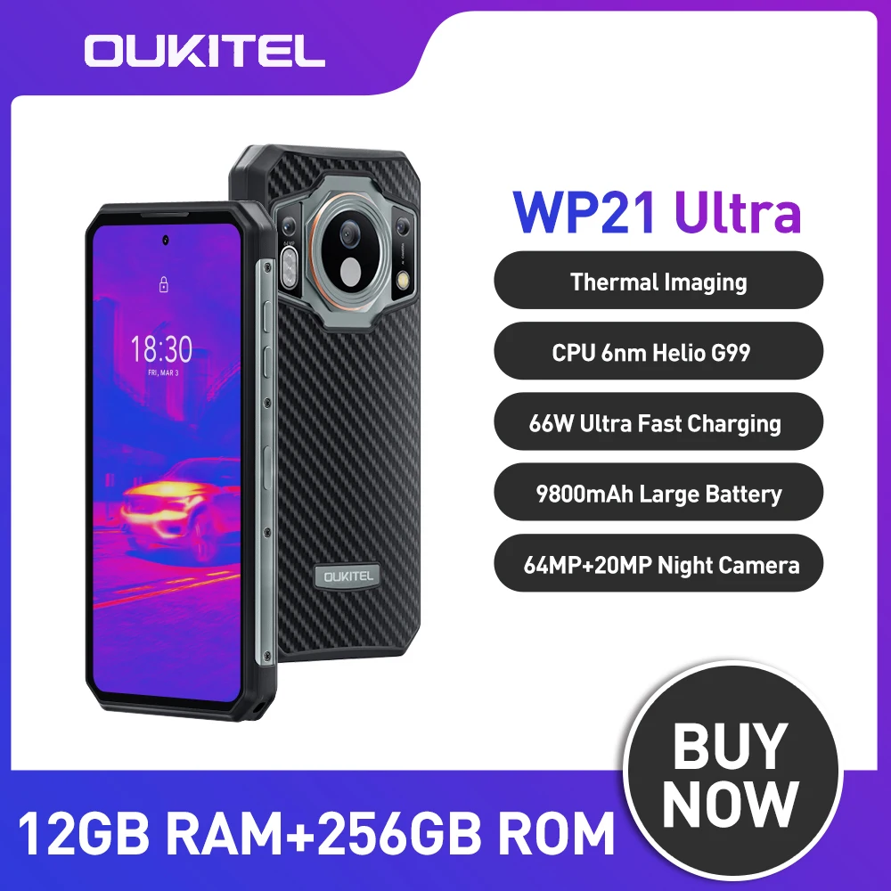 Oukitel WP21 Ultra Rugged Phone 6.78' FHD+ 9800mAh 12GB 256GB Cell Phone  64MP G99 120 Hz Mobile Phone 66W - AliExpress