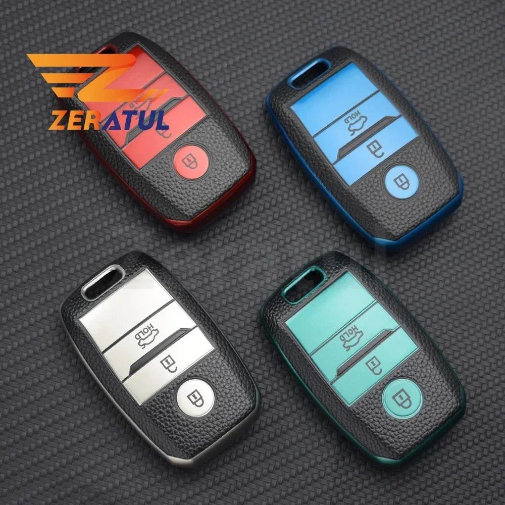 Premium Leather TPU Car Key Cover Case