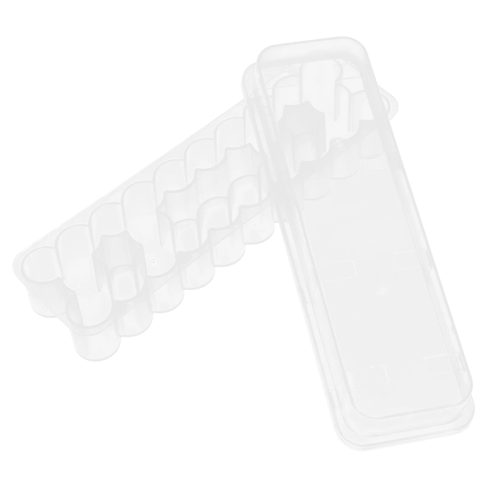 Plastic Case Box Durable Secure Portable Plastic Vial Shelf Test Tube Rack Essential Oils Storage Home ganization