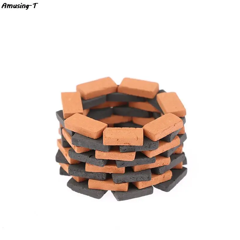 Building Blocks 50pcs 1:35 Mini Brick Model DIY House Dollhouse Accessory Simulation Toys Kids Play House Game Constructor