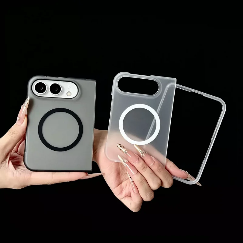 Premium Plastic Magnetic Case with Wireless Charging Protection and Durable Frame