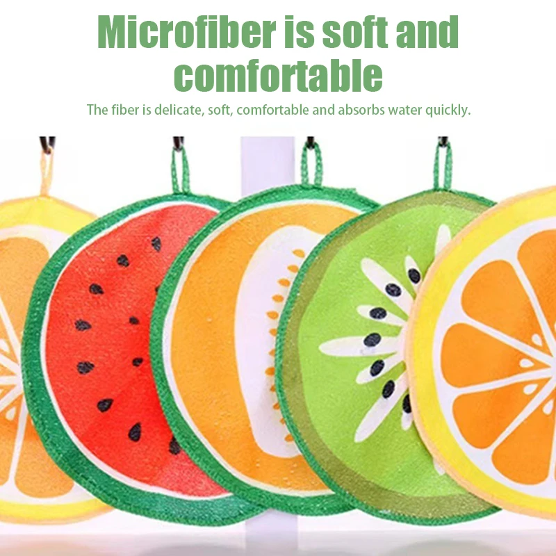 

Кухонное полотенце из микрофибры, с принтом фруктов