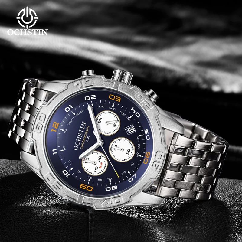 OCHSTIN Vintage High-end Waterproof Wristwatch Multifunction Quartz Movement Hot Model Pilot Series 2024 Men's Quartz Watch