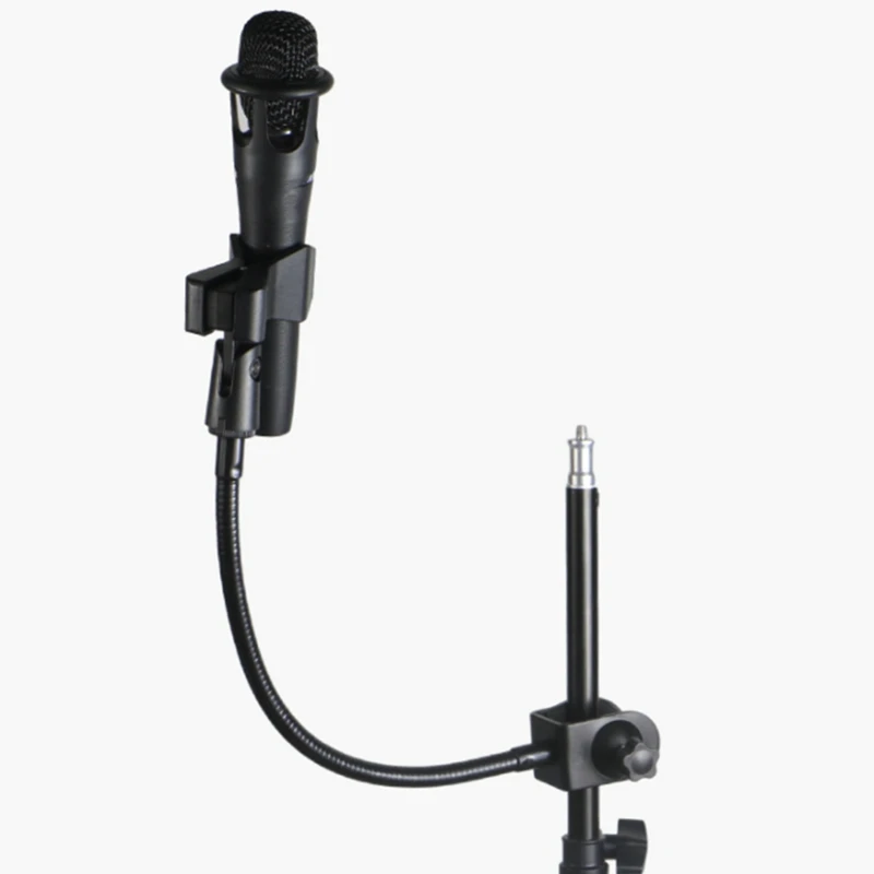 Microphone Stand Flexible Gooseneck with Desk Clamp for Radio Broadcasting