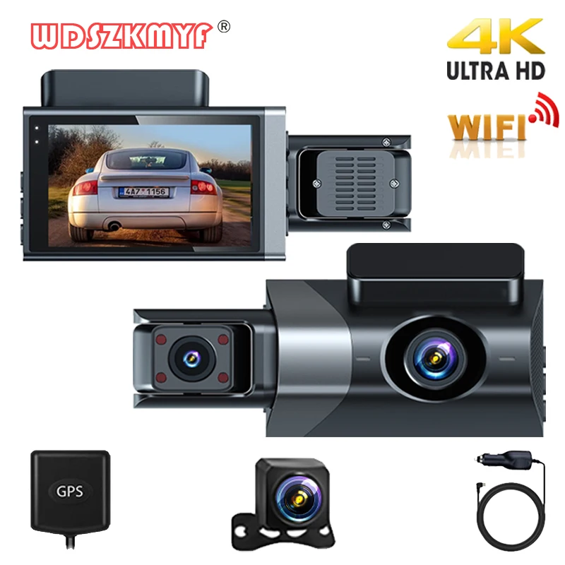 4K Dash Cam For Cars Front and Rear view camera for vehicle WiFi car camera  Reverse image car accsesories Car DVR Dashcam - AliExpress