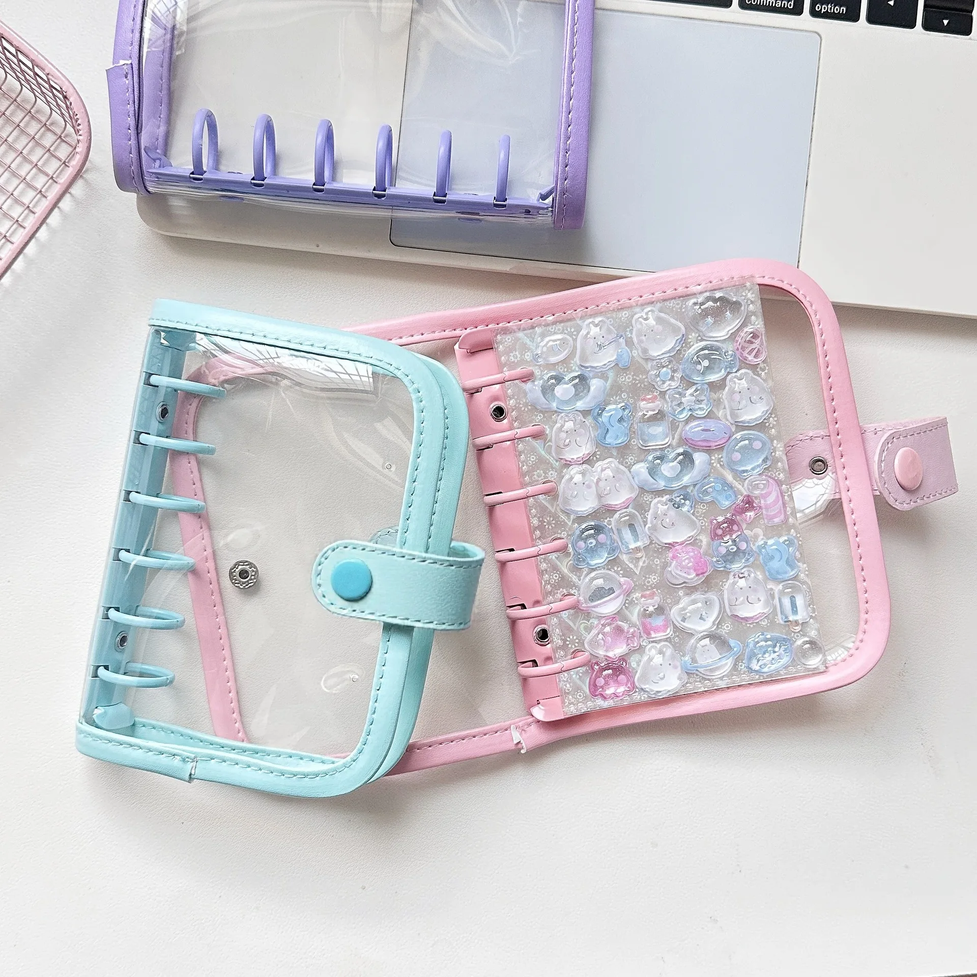 Elegant PU Leather DIY Binder Photocard Album & Planner