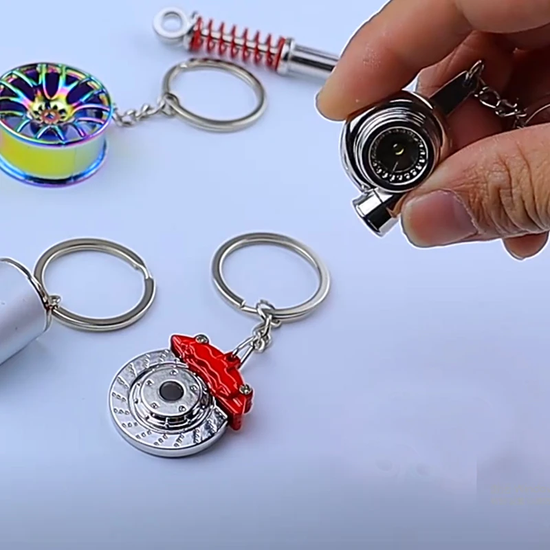 Car Pendant Key Chain Brake Disc Shock Absorber Gearbox Pendant