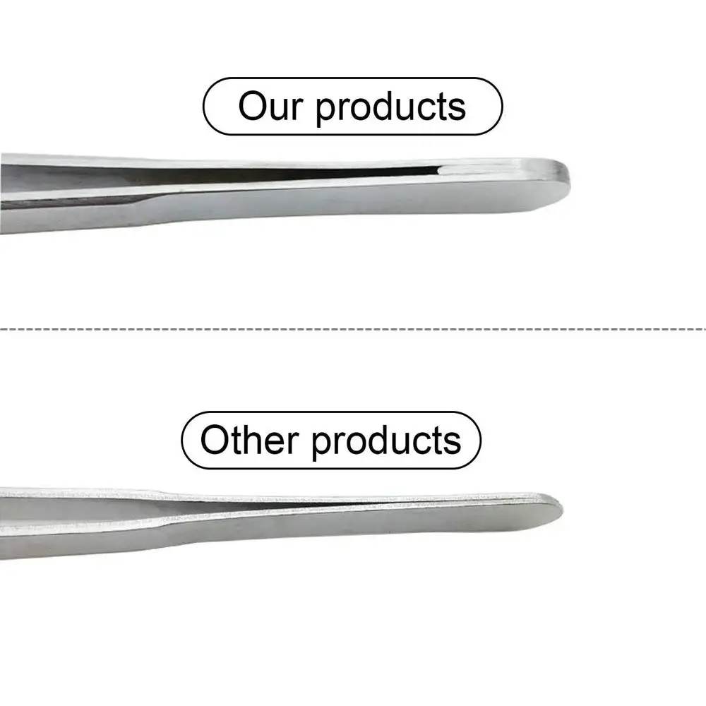 2Pcs Stainless Steel Kitchen Tweezers Set,Precision Serrated Tips Chef's Tongs for Cooking Food Design,Garnish,Cake Decorating