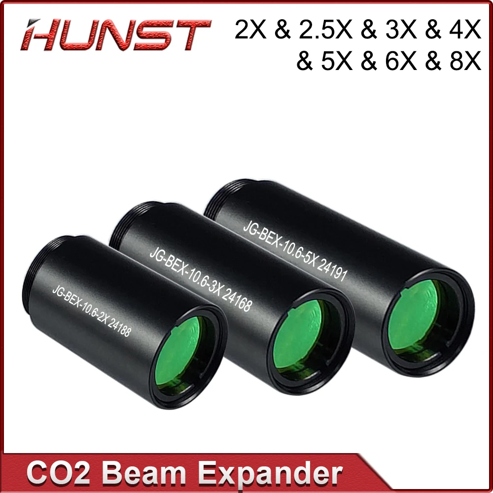 

Hunst CO2 Laser Beam Expander 2X 2.5X 3X 4X Expansion Ratio M22*0.75 Lense Optics For CO2 10600nm Laser Marking Machine