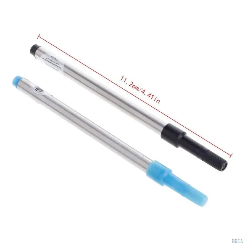 R9UA Jinhao 롤러 볼 롤러 볼 펜 리필 카트리지 블루 블랙 잉크 0.7mm
