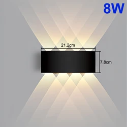 Sleek & Modern Dual - LED Waterproof Wall Lamp for Versatile Indoor/Outdoor Illumination (4 WW)