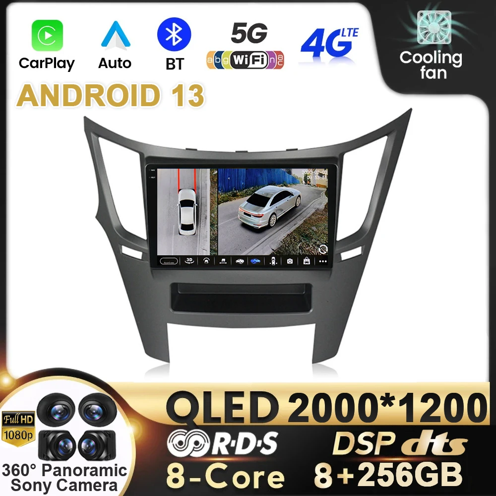 

Android 13 For Subaru Outback 4 BR Legacy 5 2009 - 2014 Car Radio Carplay Multimedia Video Player Navigation GPS No 2din DVD 4G