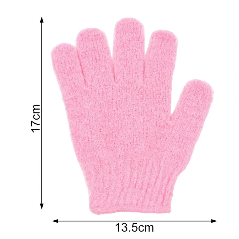 2pcs Shower Bath Gloves Exfoliating Wash Skin Spa Massage Scrub Body Scrubber Glove 6