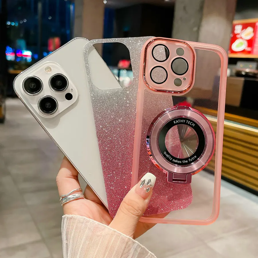 Bling Ring Holder Glitter Rugged Armor Anti-Shock Case