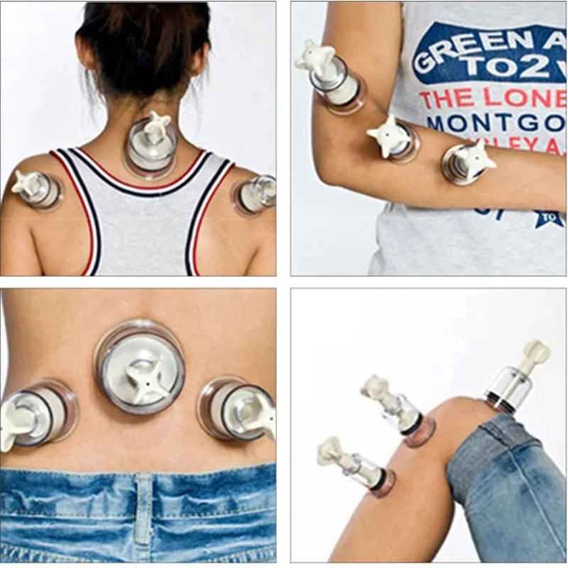 Vacuum Cupping Device Manual Rotating Cupping Vacuum Suction Cup Breast Nipple Sucker Body Massager Anti Cellulite Massager 1PC