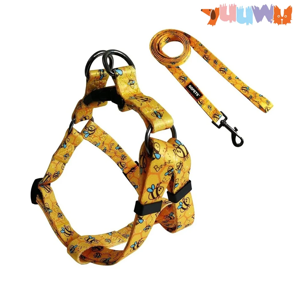 Dogs Harness Leash Set Breathable Adjustable Dogs Lead and Harness No